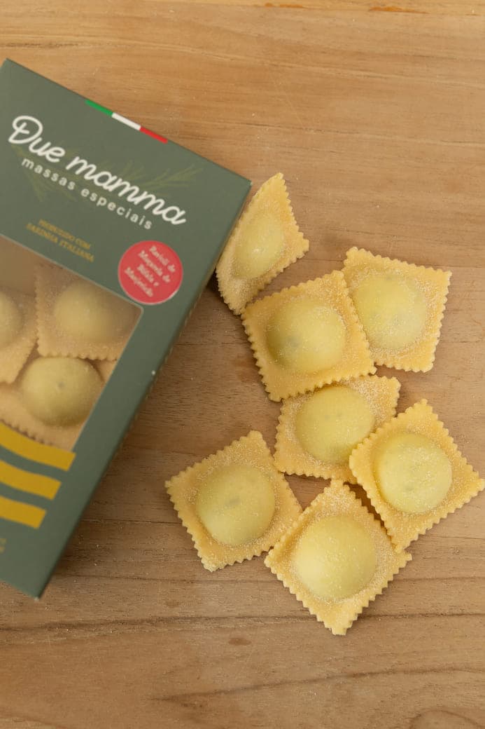 Variedade de massas frescas